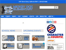 Tablet Screenshot of cox.cusd.com