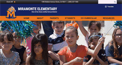 Desktop Screenshot of miramonte.cusd.com