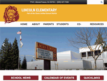 Tablet Screenshot of lincoln.cusd.com